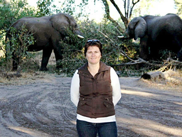 Madelein Norval - getting that lucky elephant snap!